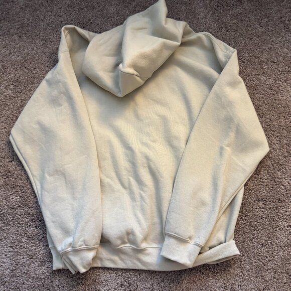 Minimalist Floral Hoodie, Line Art Flowers - Size L - Picture 4 of 4